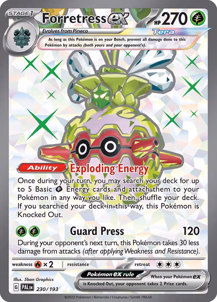 Forretress ex 230/193 Pokemon card