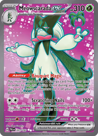 Meowscarada ex 231/193 Pokemon card