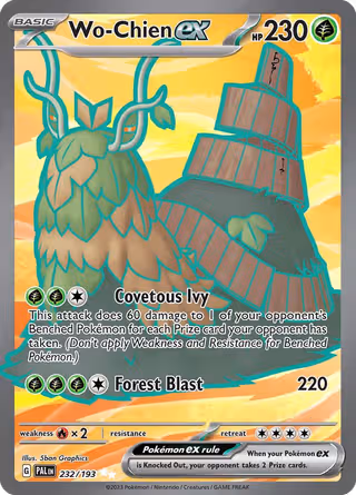 Wo-Chien ex 232/193 Pokemon card