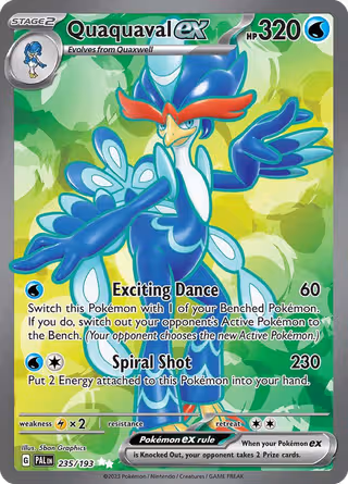 Quaquaval ex 235/193 Pokemon card