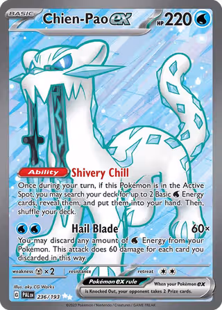 Chien-Pao ex 236/193 Pokemon card