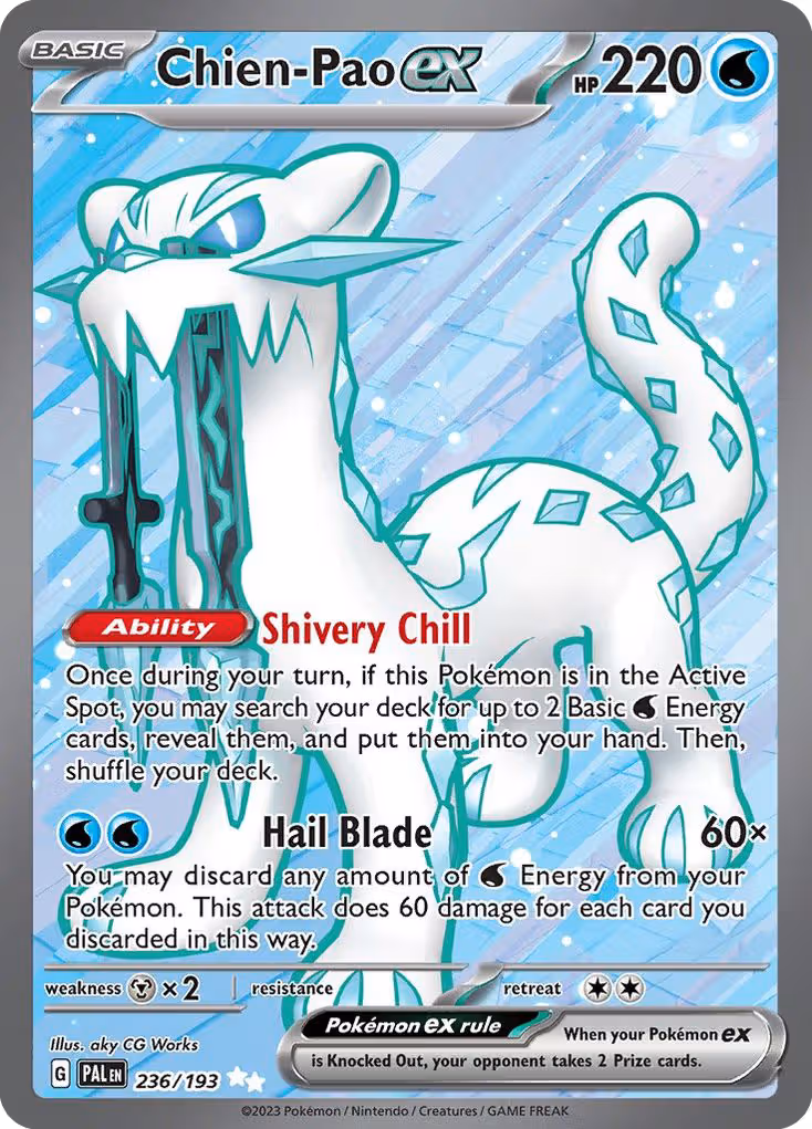 Chien-Pao ex 236/193 Pokemon card