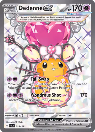 Dedenne ex 239/193 Pokemon card