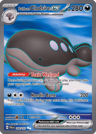 Paldean Clodsire ex 244/193 Pokemon card