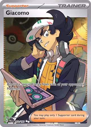 Giacomo 252/193 Pokemon card