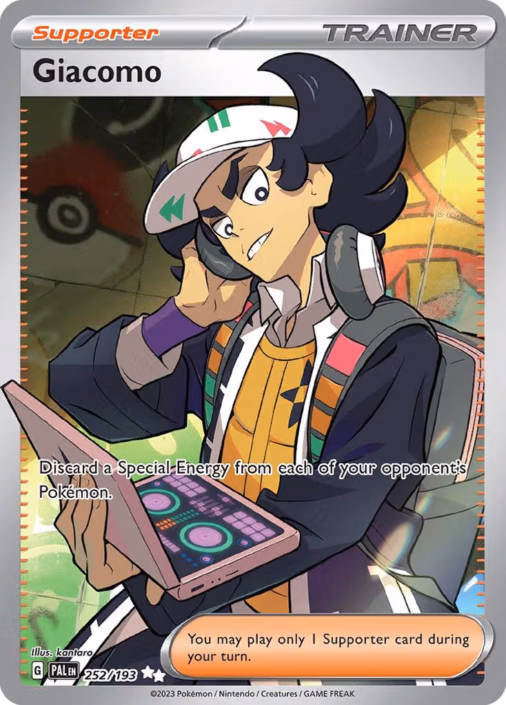 Giacomo 252/193 Pokemon card