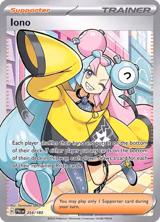 Iono 254/193 Pokemon card