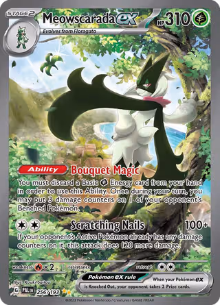 Meowscarada ex 256/193 Pokemon card