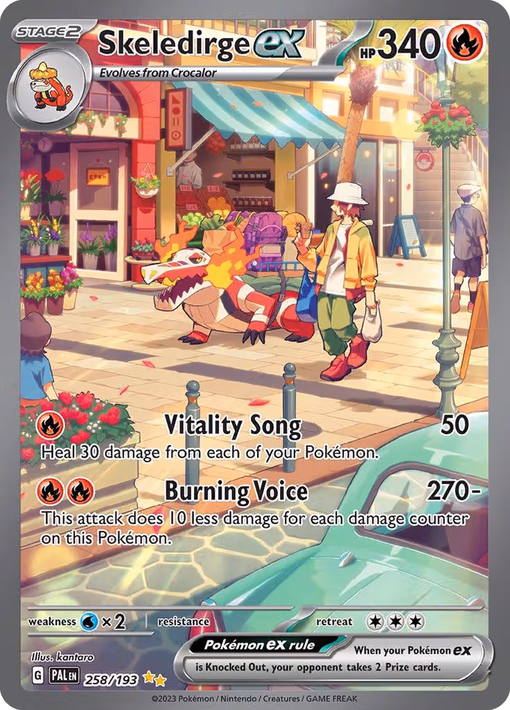 Skeledirge ex 258/193 Pokemon card