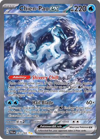Chien-Pao ex 261/193 Pokemon card