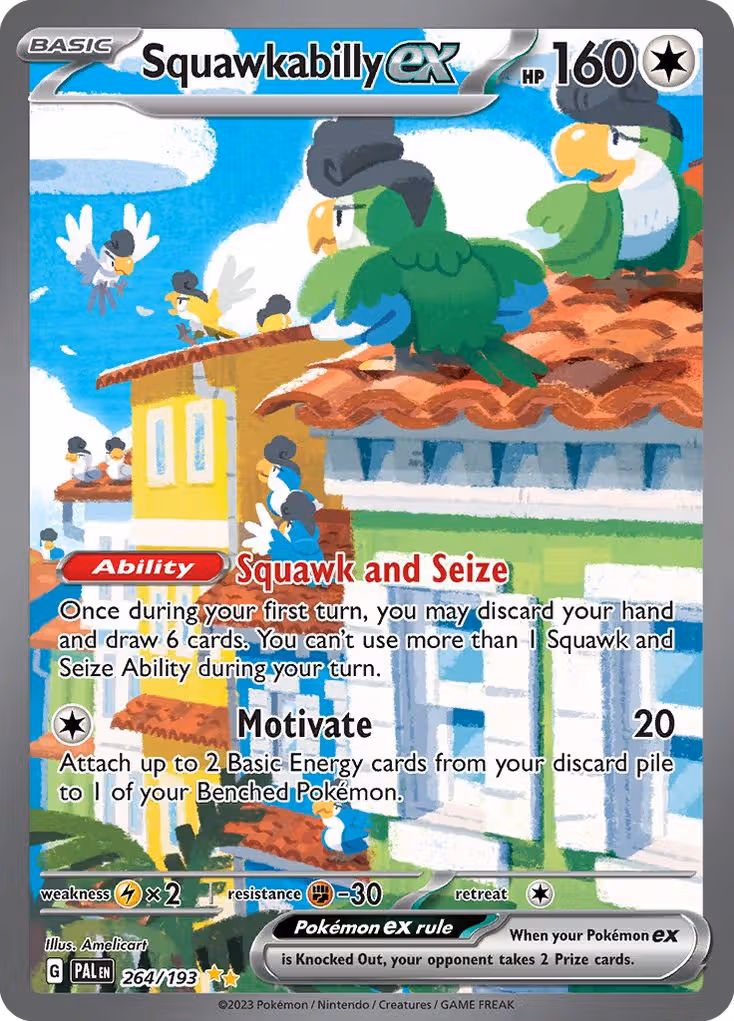 Squawkabilly ex 264/193 Pokemon card