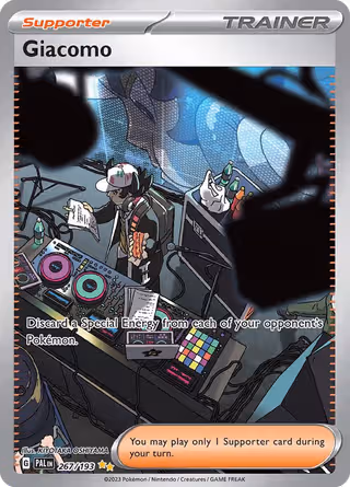 Giacomo 267/193 Pokemon card
