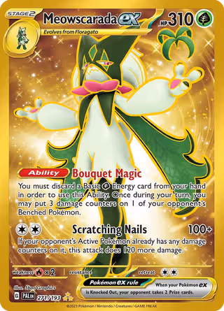 Meowscarada ex 271/193 Pokemon card