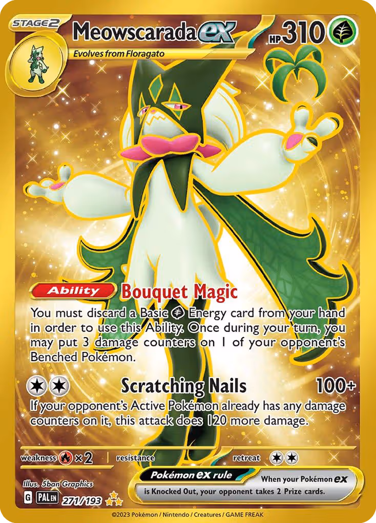 Meowscarada ex 271/193 Pokemon card