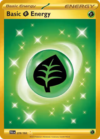 Basic Grass Energy 278/193 Pokemon card