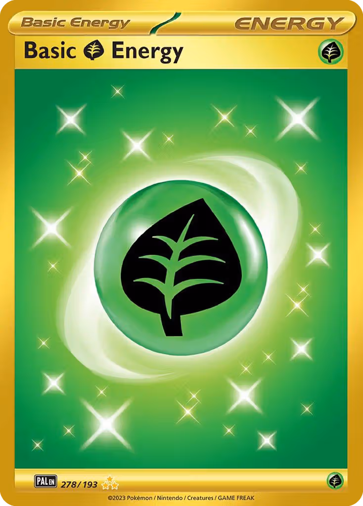 Basic Grass Energy 278/193 Pokemon card