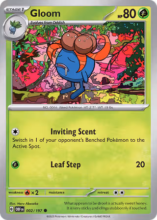 Gloom 2/197 Pokemon card
