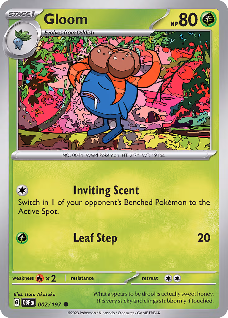 Gloom 2/197 Pokemon card