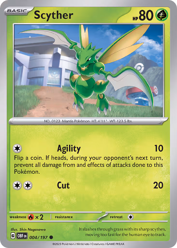 Scyther 4/197 Pokemon card