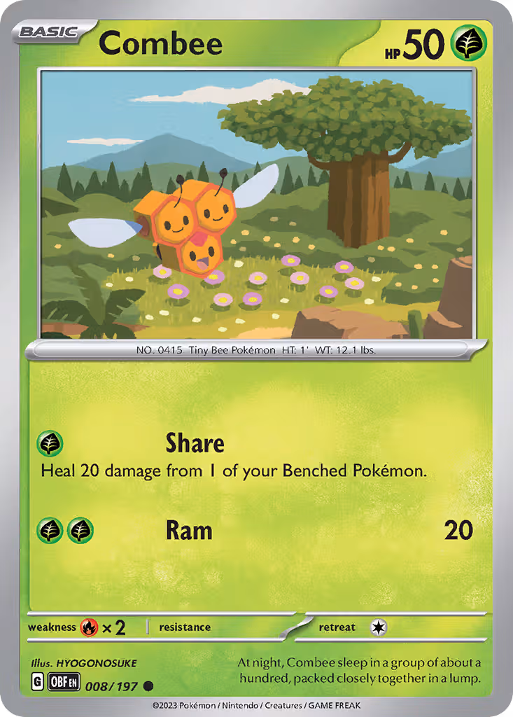 Combee 8/197 Pokemon card