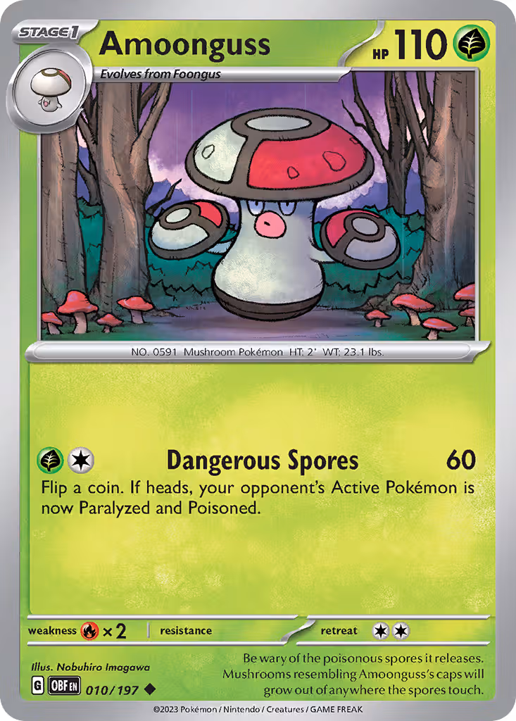 Amoonguss 10/197 Pokemon card