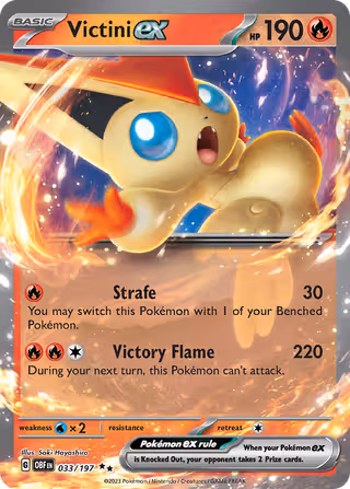 Victini ex 33/197 Pokemon card