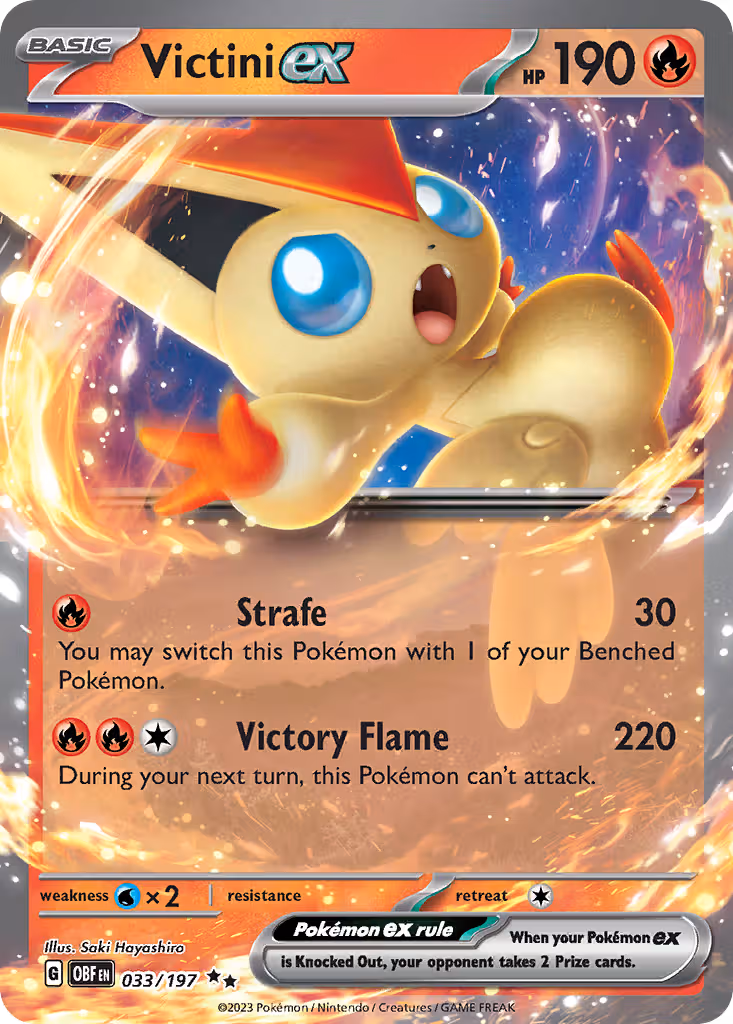 Victini ex 33/197 Pokemon card