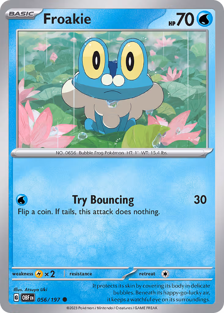 Froakie 56/197 Pokemon card