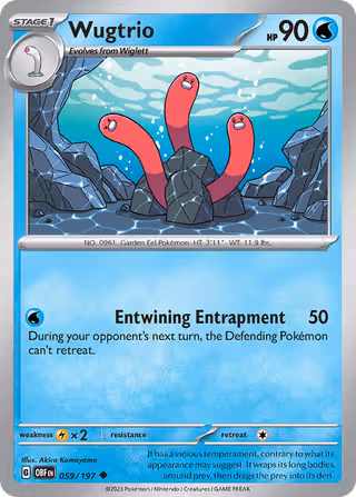 Wugtrio 59/197 Pokemon card