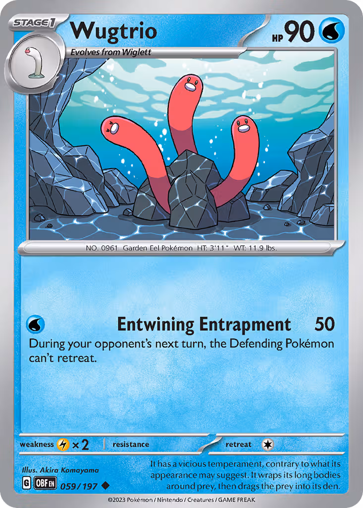 Wugtrio 59/197 Pokemon card