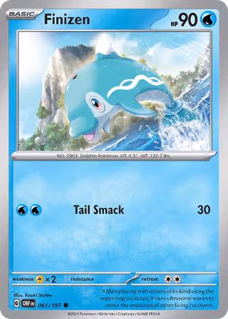 Finizen 61/197 Pokemon card