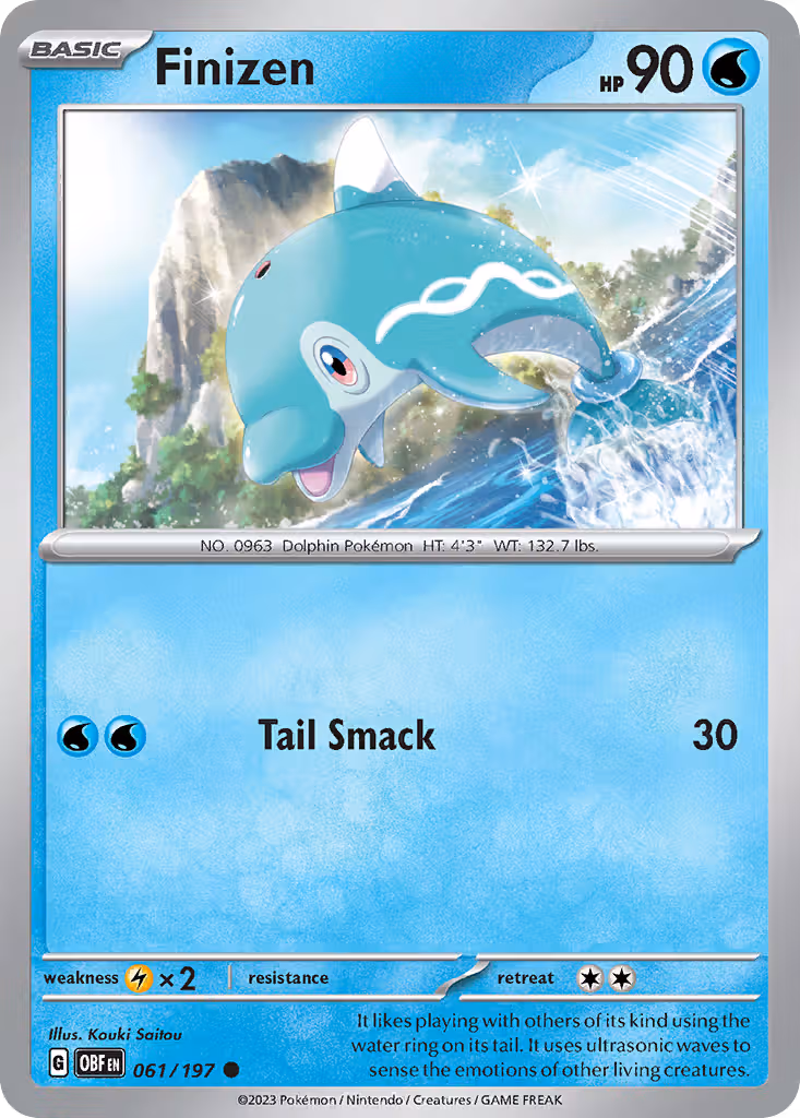 Finizen 61/197 Pokemon card