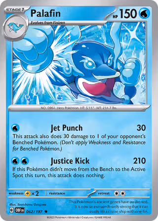 Palafin 62/197 Pokemon card