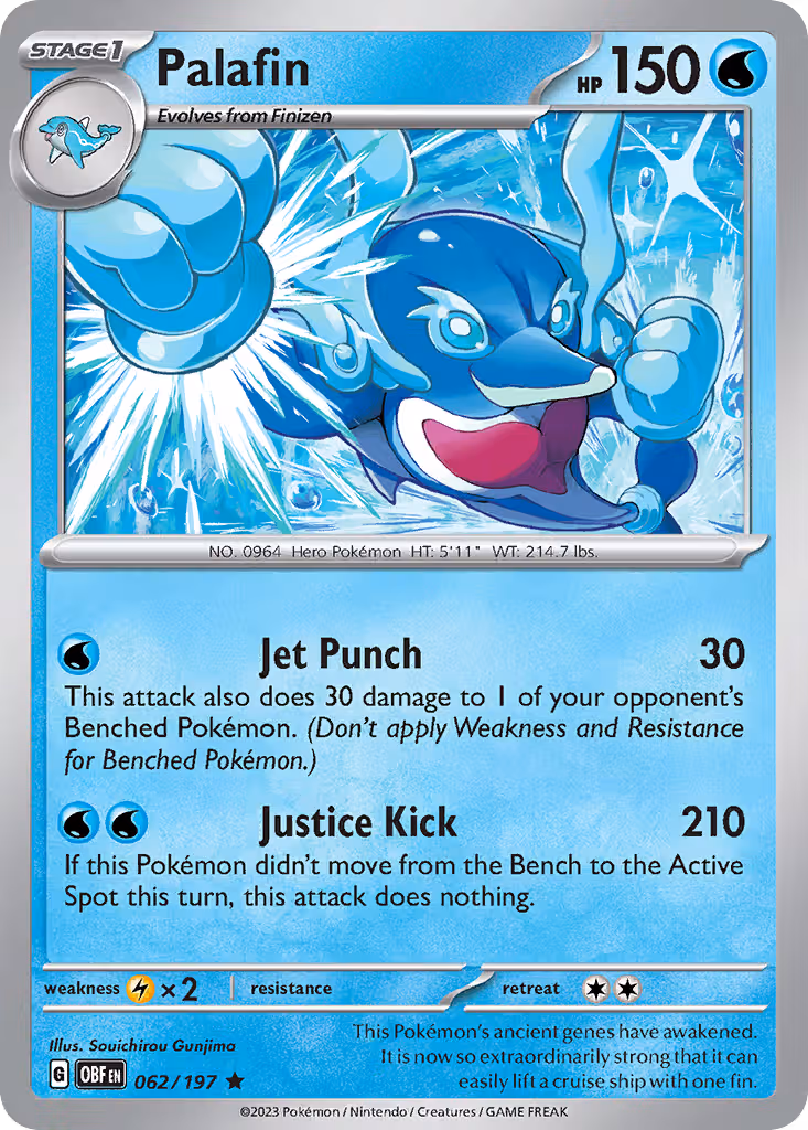 Palafin 62/197 Pokemon card