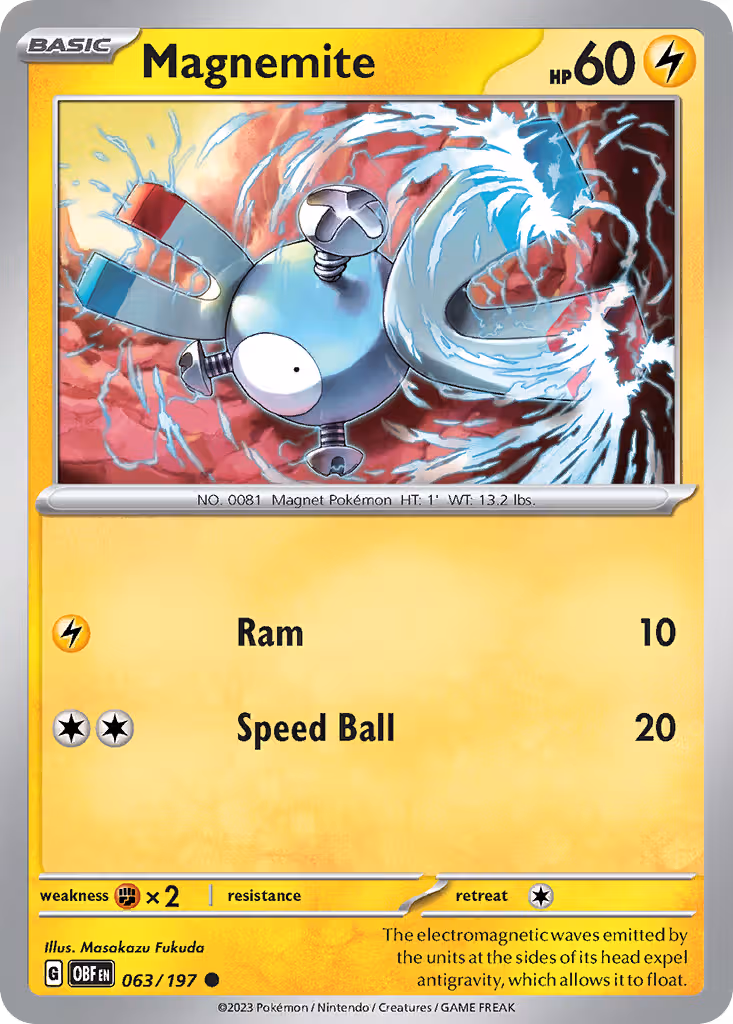 Magnemite 63/197 Pokemon card