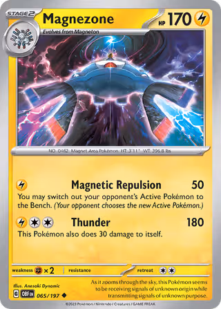 Magnezone 65/197 Pokemon card