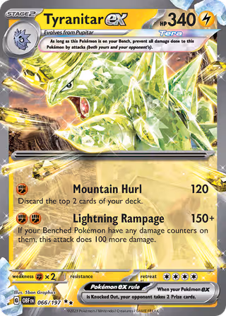 Tyranitar ex 66/197 Pokemon card