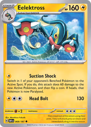 Eelektross 69/197 Pokemon card