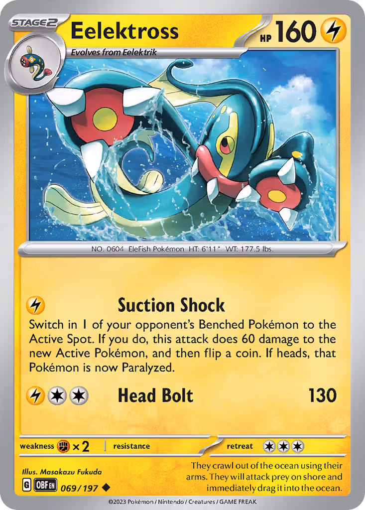 Eelektross 69/197 Pokemon card