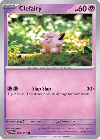 Clefairy 81/197 Pokemon card