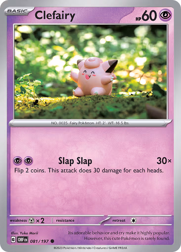 Clefairy 81/197 Pokemon card