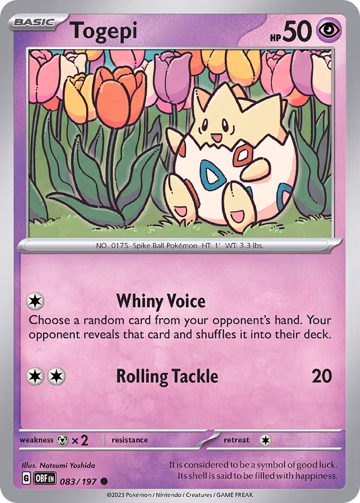 Togepi 83/197 Pokemon card