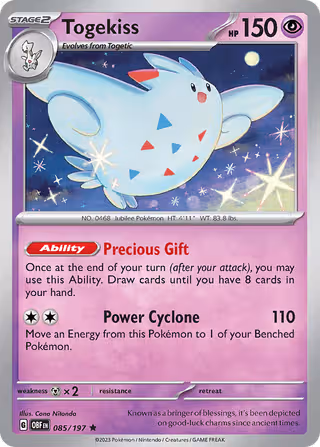 Togekiss 85/197 Pokemon card