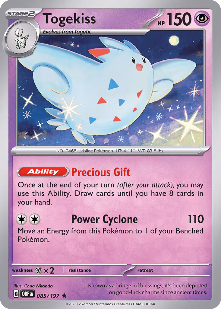 Togekiss 85/197 Pokemon card