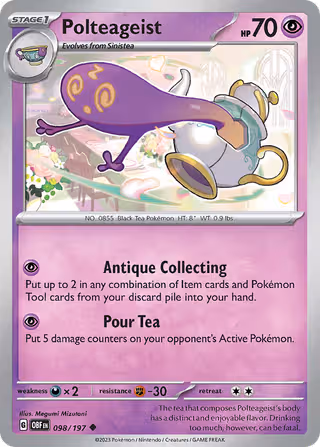 Polteageist 98/197 Pokemon card