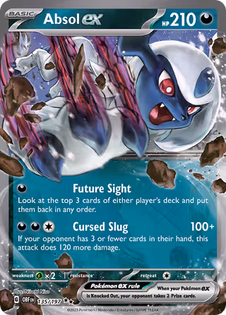Absol ex 135/197 Pokemon card