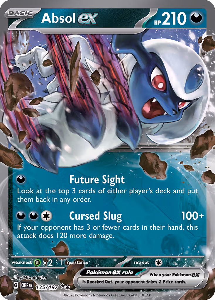 Absol ex 135/197 Pokemon card