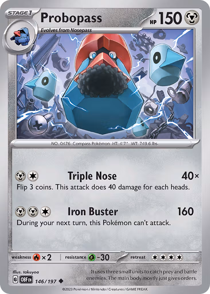 Probopass 146/197 Pokemon card