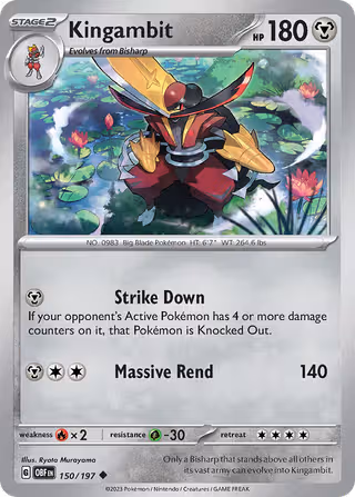 Kingambit 150/197 Pokemon card