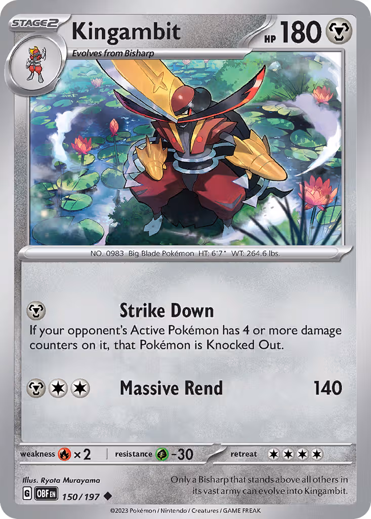 Kingambit 150/197 Pokemon card